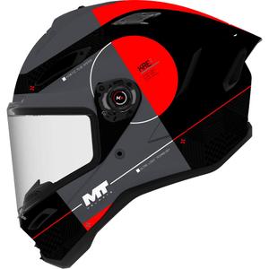 Κράνος μοτοσικλέτας full-face MT KRE 2 Spirit B15 ματ-γυαλιστερό μαύρο-γκρι-κόκκινο