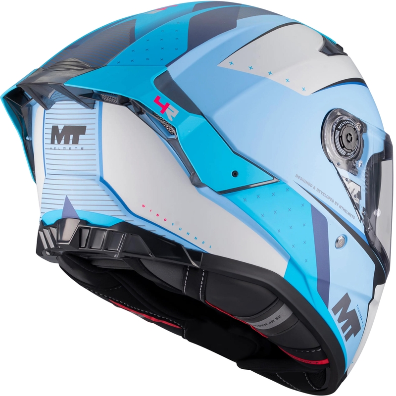 Κράνος μοτοσικλέτας full-face MT Thunder 4 R SV Wind Tunnel C7 ματ μπλε-γκρι