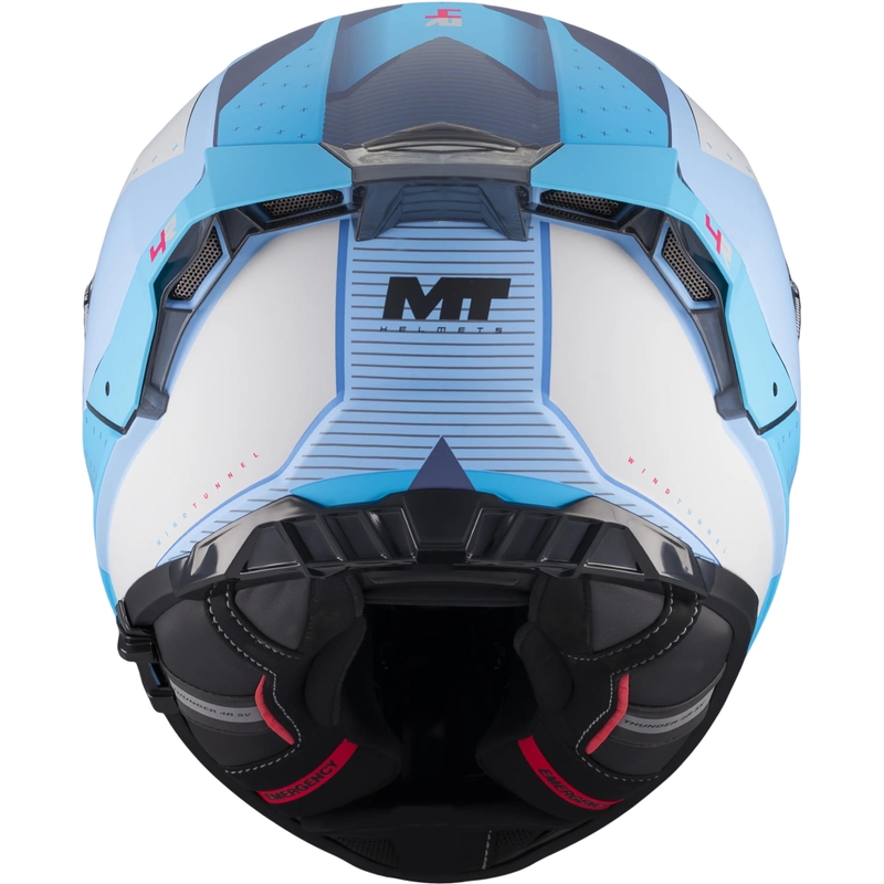 Κράνος μοτοσικλέτας full-face MT Thunder 4 R SV Wind Tunnel C7 ματ μπλε-γκρι
