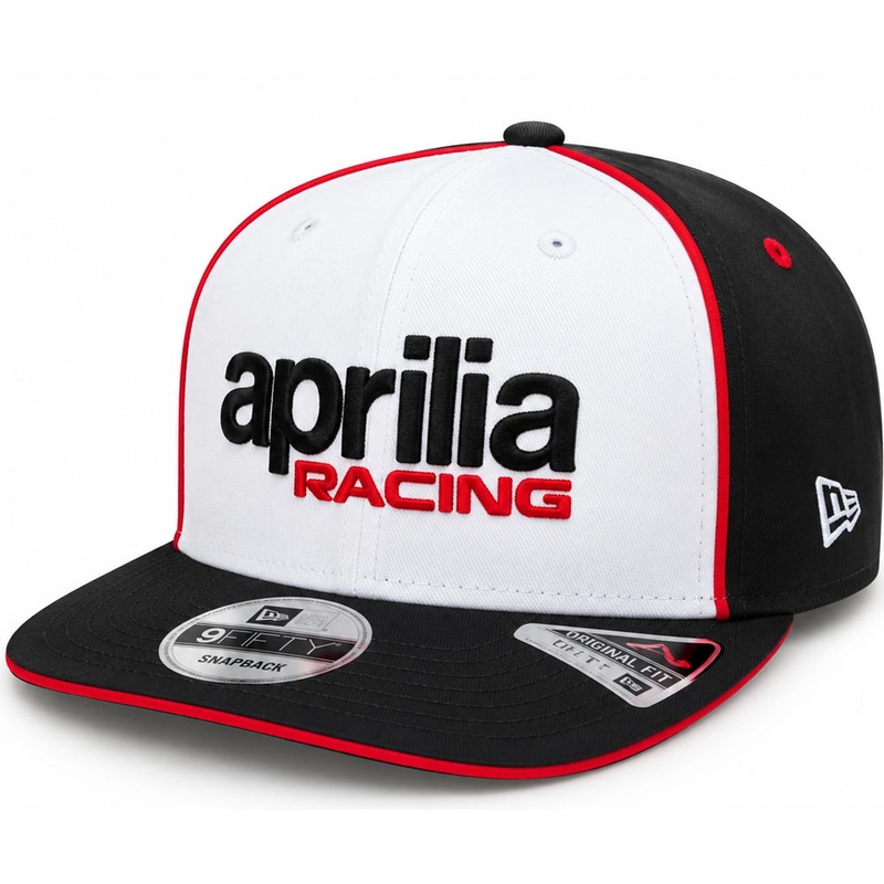 Καπέλο Aprilia Racing x New Era team edition μαύρο-λευκό