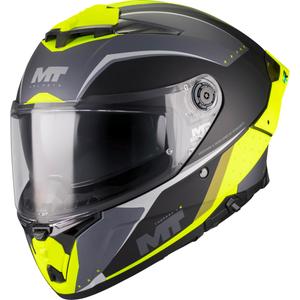Κράνος μοτοσικλέτας full-face MT Thunder 4 R SV Wind Tunnel B3 μαύρο-γκρι-φλουορ κίτρινο