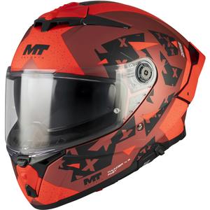 Κράνος μοτοσικλέτας full-face MT Thunder 4 R SV Fast C5 ματ μαύρο-γκρι-κόκκινο