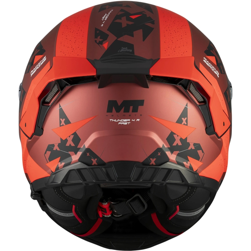 Κράνος μοτοσικλέτας full-face MT Thunder 4 R SV Fast C5 ματ μαύρο-γκρι-κόκκινο