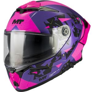 Κράνος μοτοσικλέτας full face MT Thunder 4 R SV Fast C8 μωβ-ροζ-μαύρο
