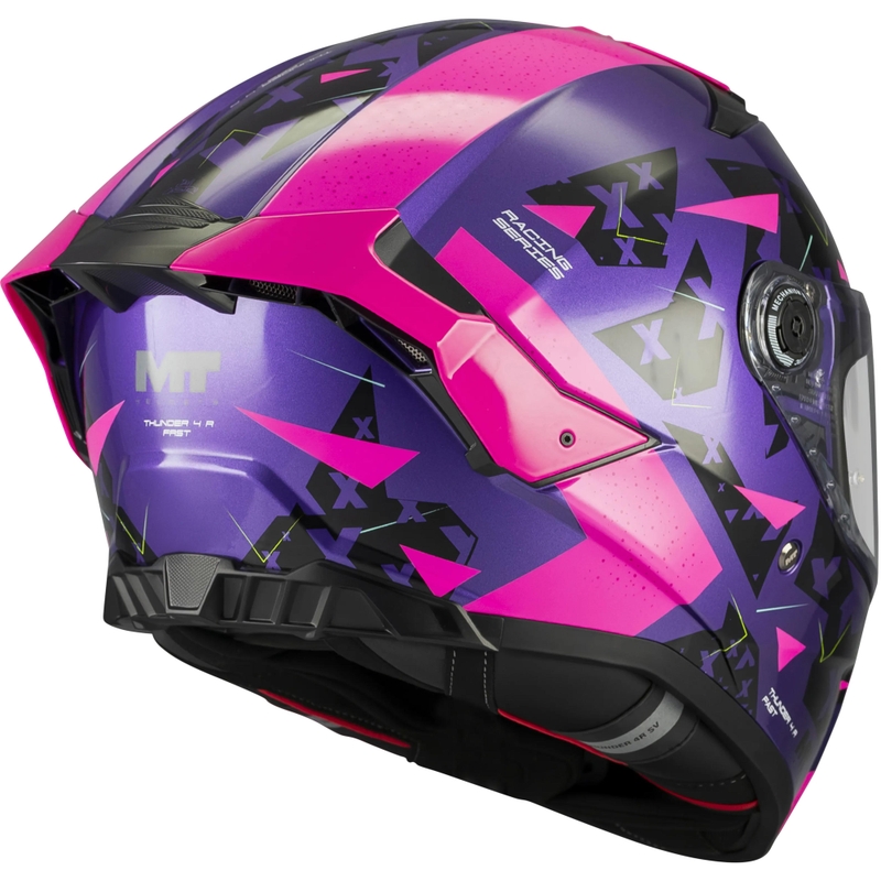 Κράνος μοτοσικλέτας full face MT Thunder 4 R SV Fast C8 μωβ-ροζ-μαύρο