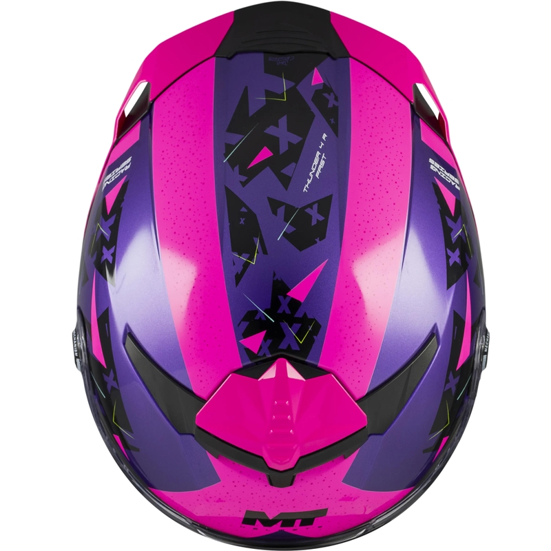 Κράνος μοτοσικλέτας full face MT Thunder 4 R SV Fast C8 μωβ-ροζ-μαύρο