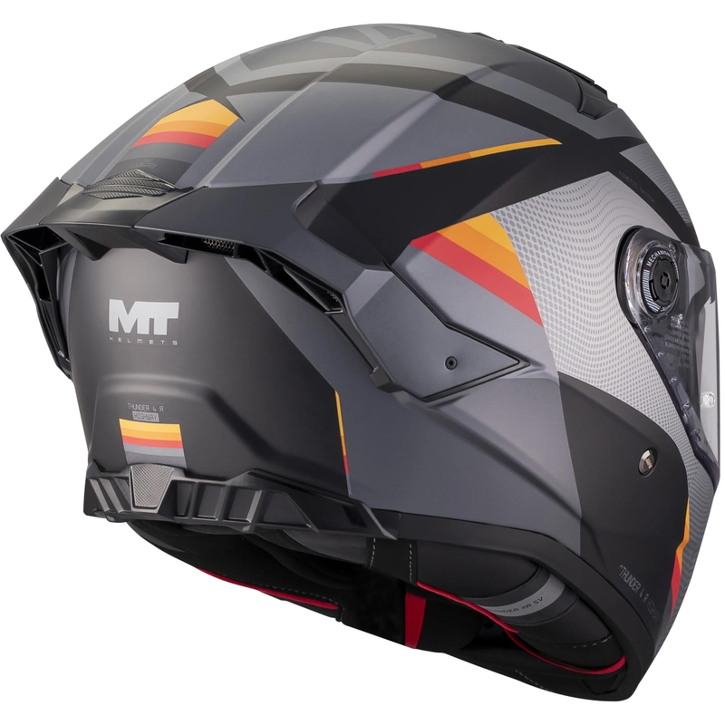 Κράνος μοτοσικλέτας full-face MT Thunder 4 R SV Highway B5 ματ γκρι-μαύρο