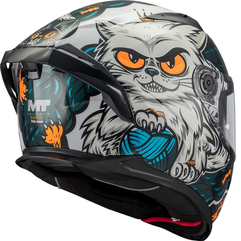 Κράνος μοτοσικλέτας full face MT Braker SV King A7 γκρι-μπλε
