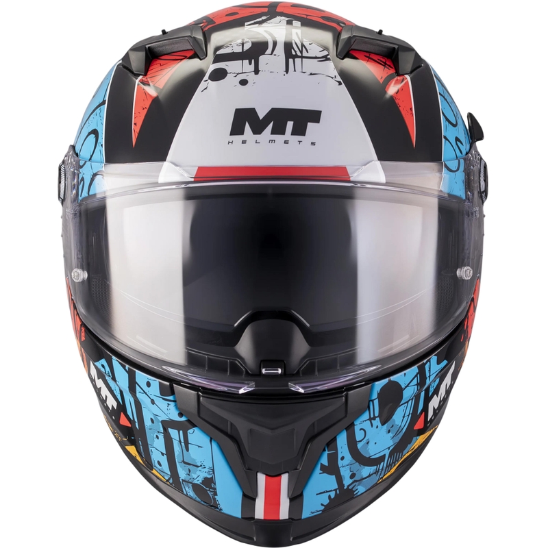 Κράνος μοτοσικλέτας full face MT Braker SV Blackboard B5 μαύρο-μπλε-κόκκινο