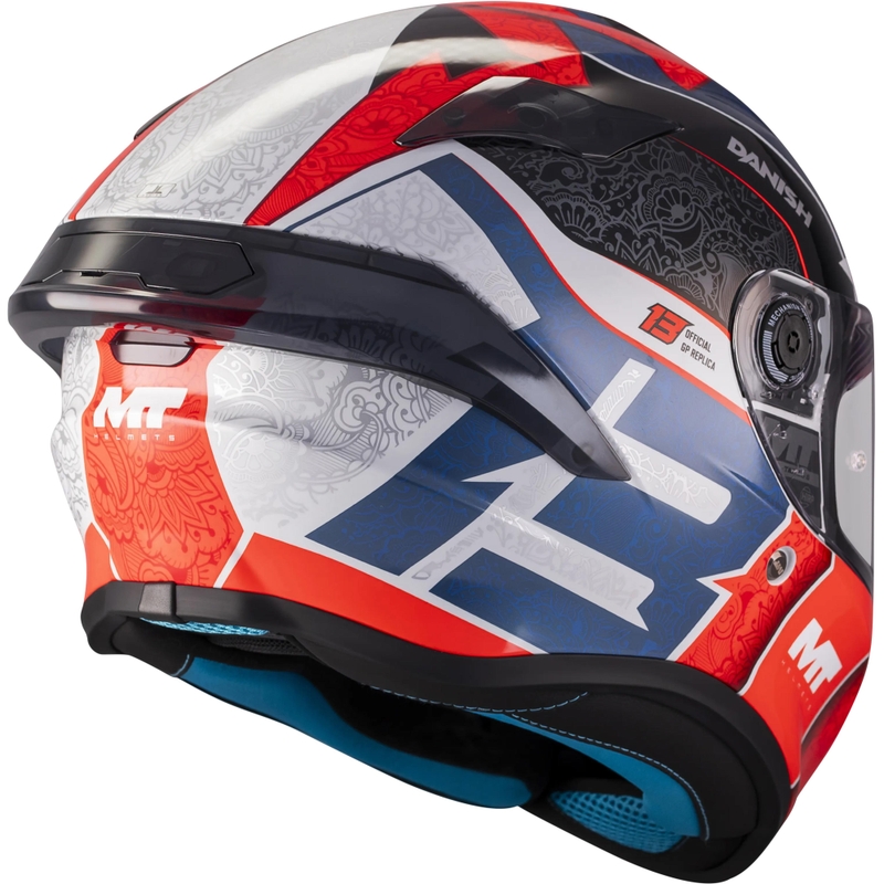 Κράνος μοτοσικλέτας full face MT Targo S Danish_26_Season C5 κόκκινο-μπλε-γκρι