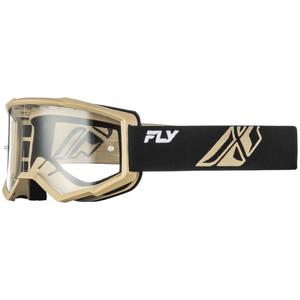 Γυαλιά motocross Fly Racing Focus μαύρο-χακί με διαφανές πλεξιγκλάς