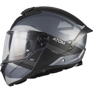 Κράνος μοτοσικλέτας MT Atom 2 SV Kaster C2 ματ μαύρο-γκρι