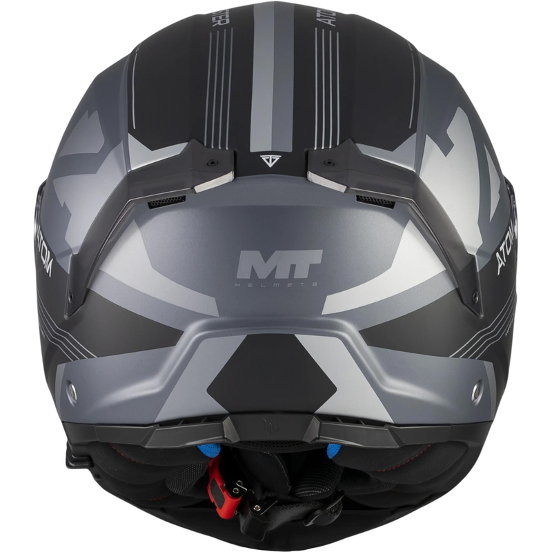 Κράνος μοτοσικλέτας MT Atom 2 SV Kaster C2 ματ μαύρο-γκρι