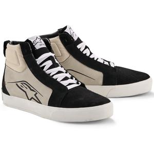 Δερμάτινες μπότες μοτοσικλέτας Alpinestars Ride-63 Μαύρο-Ανοιχτό γκρι-Λευκό