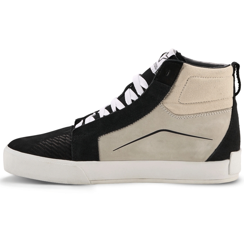 Δερμάτινες μπότες μοτοσικλέτας Alpinestars Ride-63 Μαύρο-Ανοιχτό γκρι-Λευκό