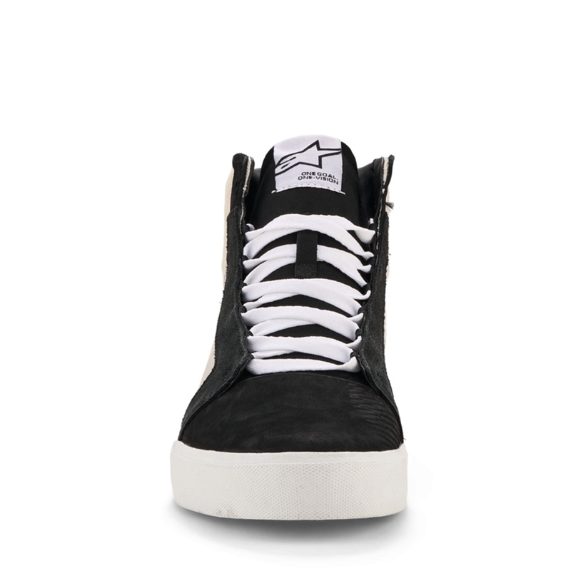 Δερμάτινες μπότες μοτοσικλέτας Alpinestars Ride-63 Μαύρο-Ανοιχτό γκρι-Λευκό