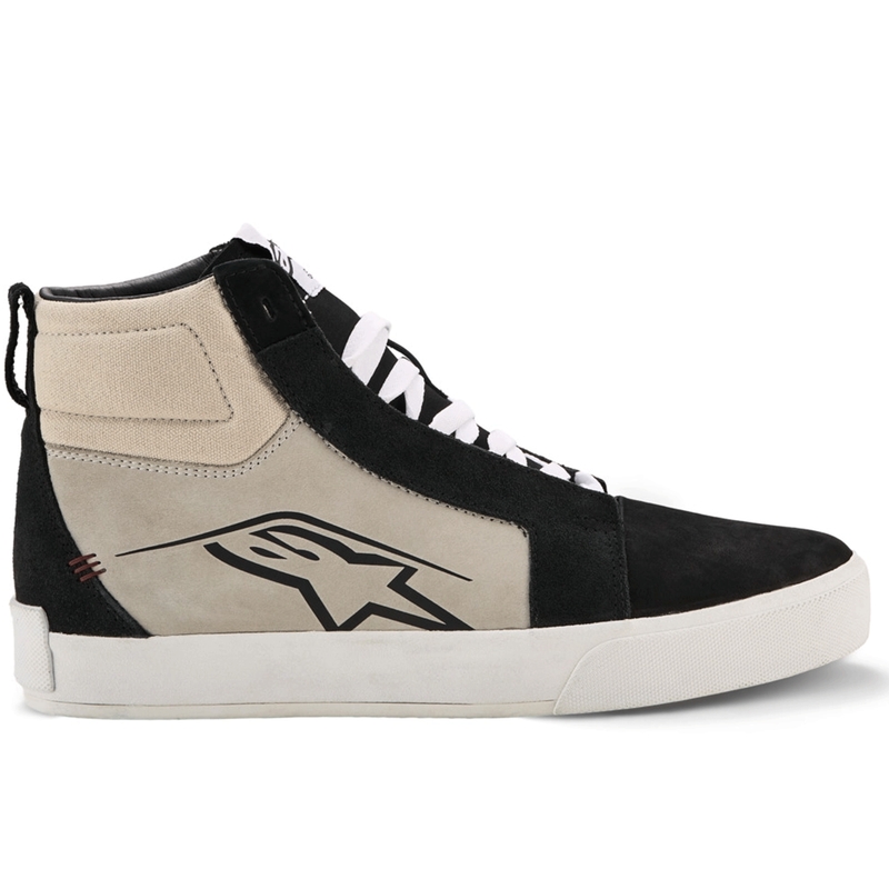 Δερμάτινες μπότες μοτοσικλέτας Alpinestars Ride-63 Μαύρο-Ανοιχτό γκρι-Λευκό