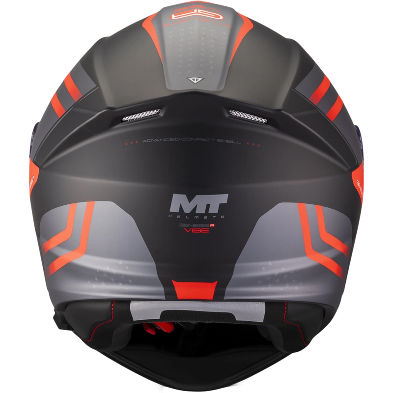 Κράνος μοτοσικλέτας MT Genesis R SV Vibe B5 ματ μαύρο-γκρι-κόκκινο