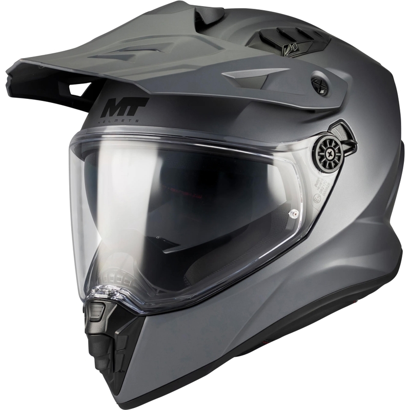 Κράνος μοτοσικλέτας Enduro MT Track SV Pure A2 ματ γκρι