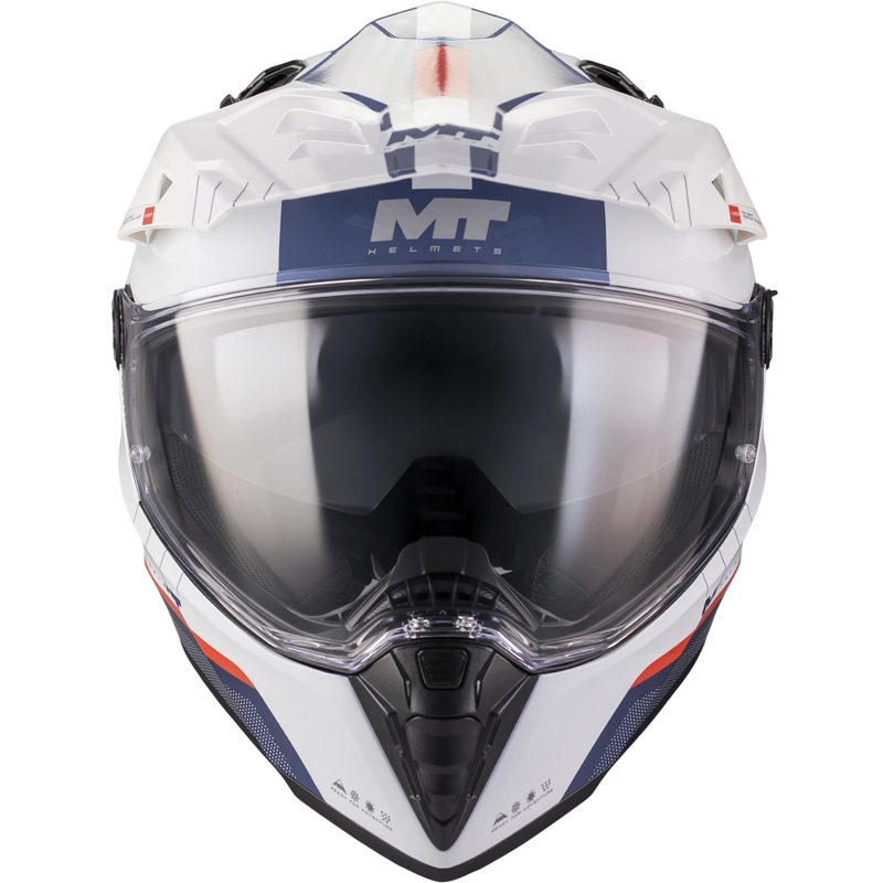 Κράνος μοτοσικλέτας Enduro MT Track SV Nomad C0 μπλε-λευκό-κόκκινο