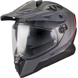 Κράνος μοτοσικλέτας Enduro MT Track SV Nomad B25 ματ μαύρο-γκρι-κόκκινο