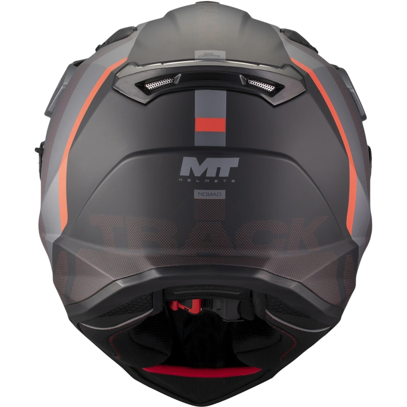 Κράνος μοτοσικλέτας Enduro MT Track SV Nomad B25 ματ μαύρο-γκρι-κόκκινο