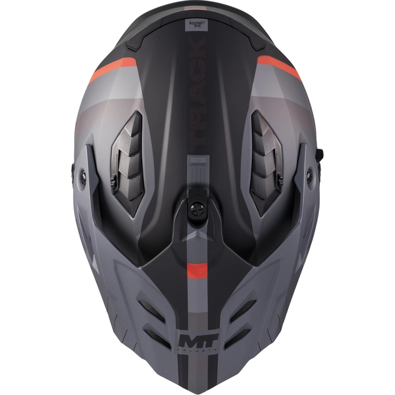 Κράνος μοτοσικλέτας Enduro MT Track SV Nomad B25 ματ μαύρο-γκρι-κόκκινο