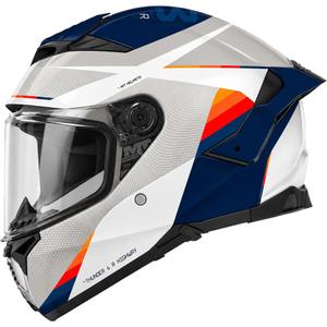 Κράνος μοτοσικλέτας full-face MT Thunder 4 R SV Highway A7 λευκό-γκρι-μπλε
