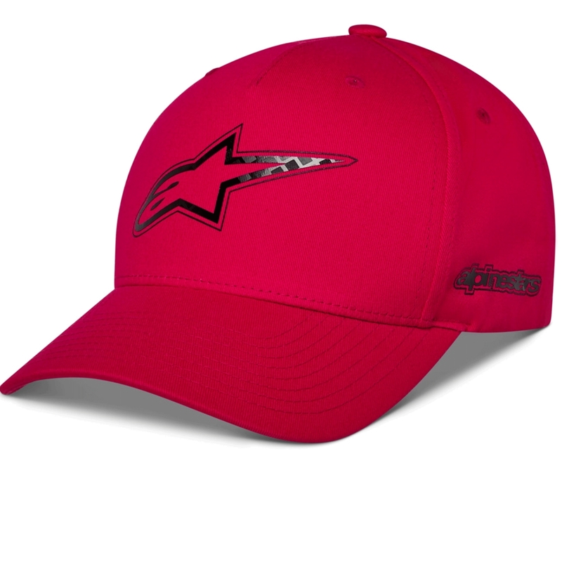 Καπέλο Alpinestars από ανθρακονήματα κόκκινο