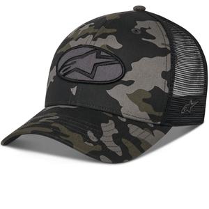 Καπέλο Alpinestars Oblique Camo Trucker μαύρο-καμουφλάζ-μαύρο