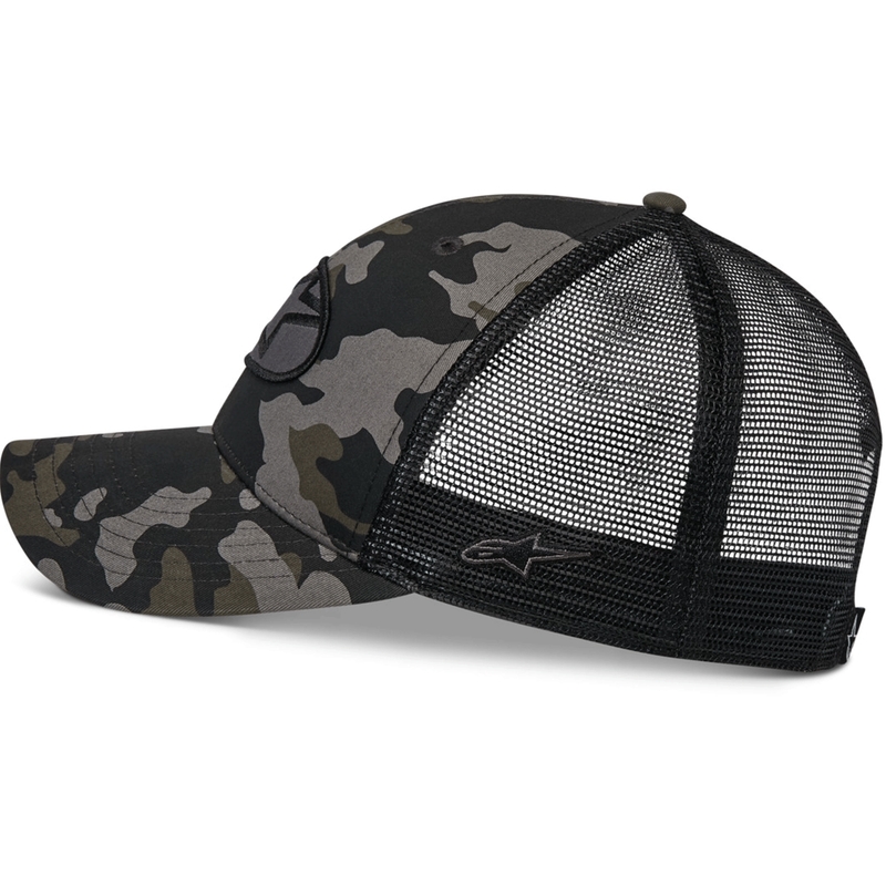 Καπέλο Alpinestars Oblique Camo Trucker μαύρο-καμουφλάζ-μαύρο