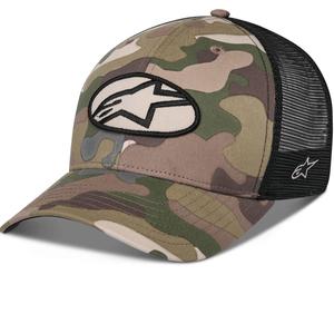 Καπέλο Alpinestars Oblique Camo Trucker πράσινο-καμουφλάζ-μαύρο