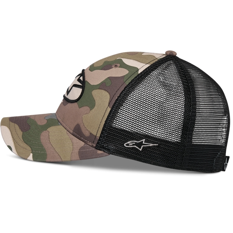Καπέλο Alpinestars Oblique Camo Trucker πράσινο-καμουφλάζ-μαύρο