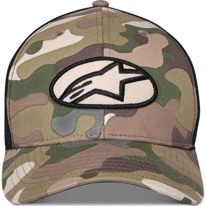 Καπέλο Alpinestars Oblique Camo Trucker πράσινο-καμουφλάζ-μαύρο