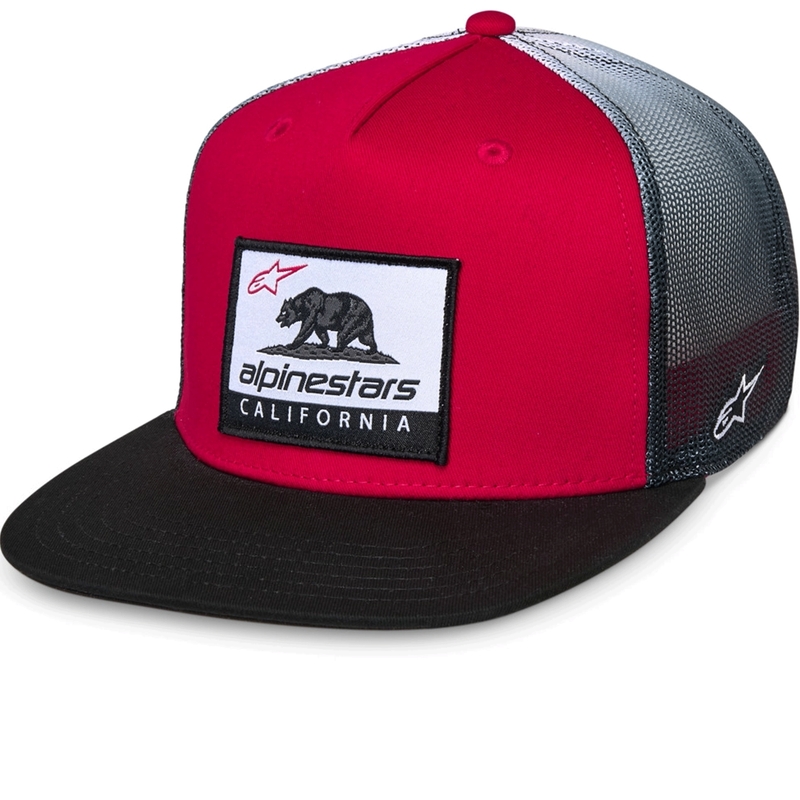 Καπέλο Alpinestars Cali Gradient Trucker κόκκινο-μαύρο-λευκό