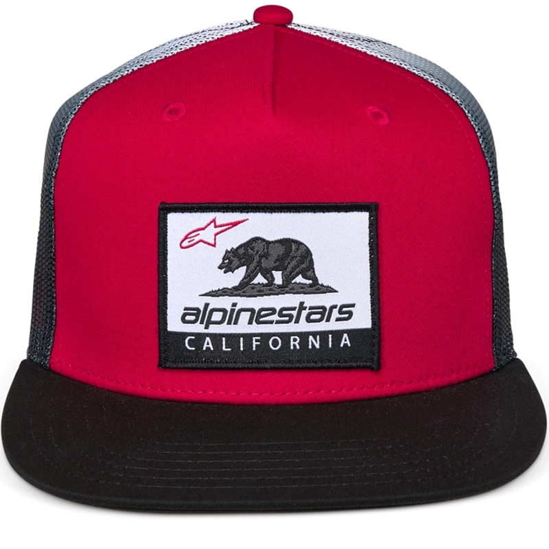 Καπέλο Alpinestars Cali Gradient Trucker κόκκινο-μαύρο-λευκό