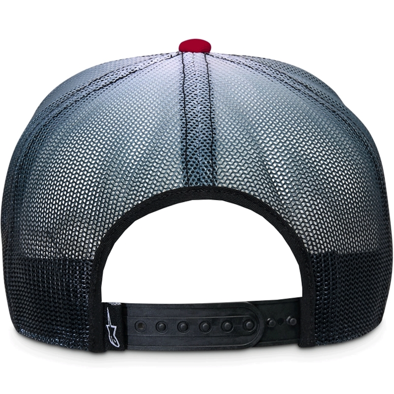 Καπέλο Alpinestars Cali Gradient Trucker κόκκινο-μαύρο-λευκό