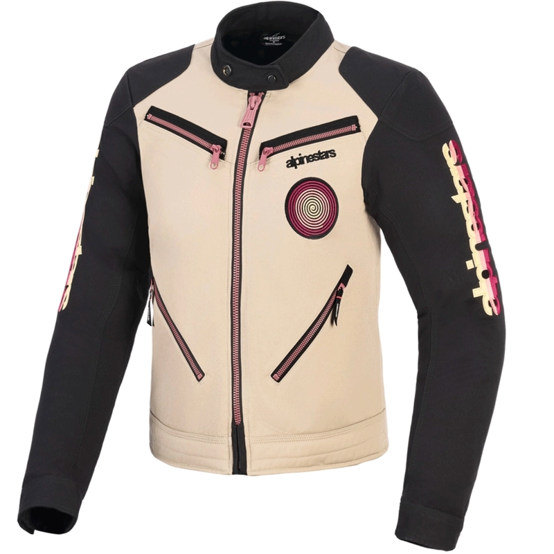 Γυναικείο μπουφάν μοτοσικλέτας Alpinestars Stella Grace σε χρώμα άμμου-μαύρο-πολύχρωμο