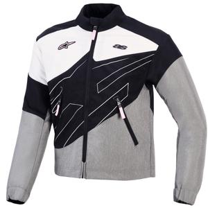 Γυναικείο μπουφάν μοτοσικλέτας Alpinestars Stella Moshell μαύρο-γκρι-λευκό-ροζ