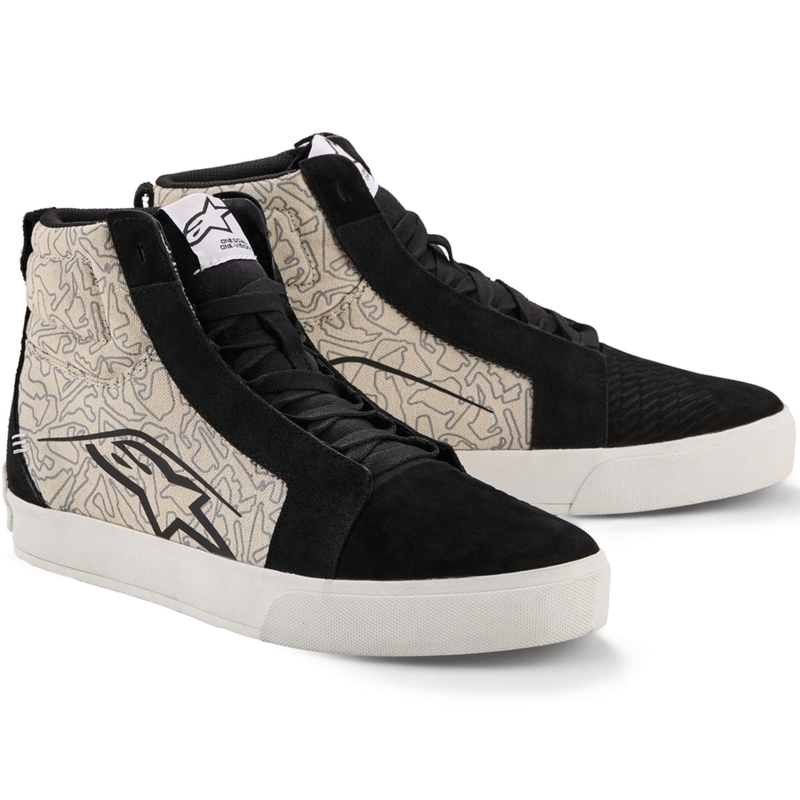 Μπότες Μοτοσικλέτας Alpinestars Ride-63 Canvas Μαύρο-Ανοιχτό Γκρι-Λευκό