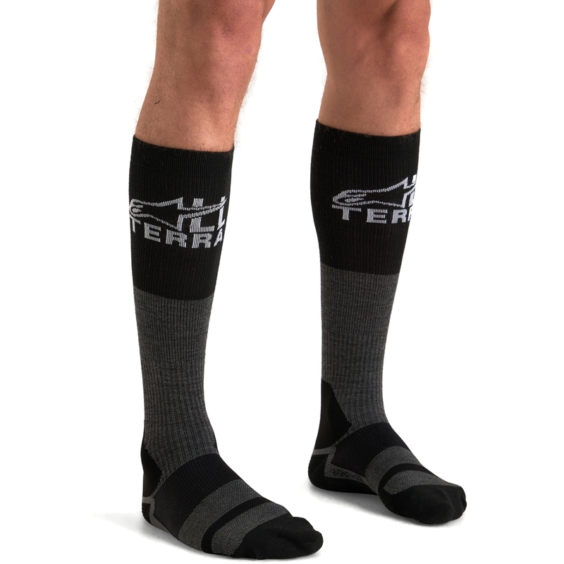 Κάλτσες Alpinestars AT 8 Merino γκρι-μαύρες
