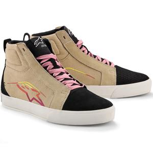 Μπότες Μοτοσικλέτας Alpinestars Ride-63 Canvas Cream-Μαύρο-Λευκό