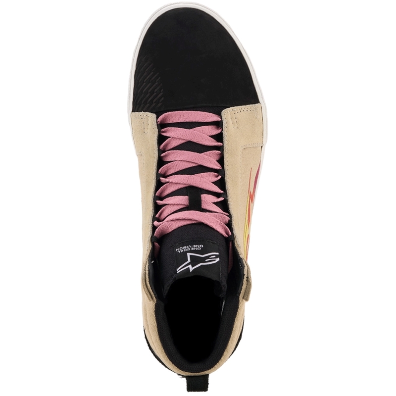 Μπότες Μοτοσικλέτας Alpinestars Ride-63 Canvas Cream-Μαύρο-Λευκό