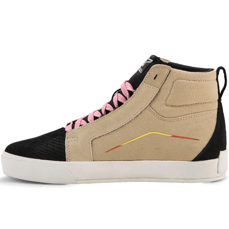 Μπότες Μοτοσικλέτας Alpinestars Ride-63 Canvas Cream-Μαύρο-Λευκό