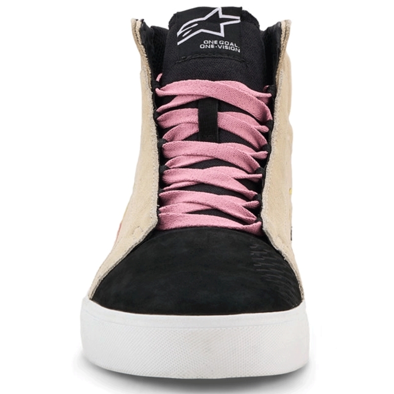 Μπότες Μοτοσικλέτας Alpinestars Ride-63 Canvas Cream-Μαύρο-Λευκό