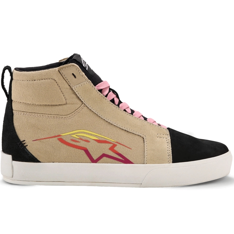 Μπότες Μοτοσικλέτας Alpinestars Ride-63 Canvas Cream-Μαύρο-Λευκό