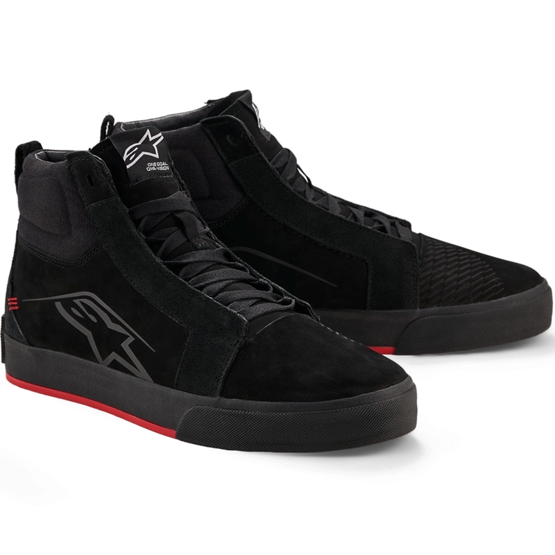 Δερμάτινες μπότες μοτοσικλέτας Alpinestars Ride-63 Μαύρο-Κόκκινο