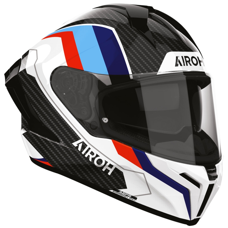 Κράνος μοτοσικλέτας Airoh Matryx Carbon Rank full face μαύρο-άσπρο-μπλε