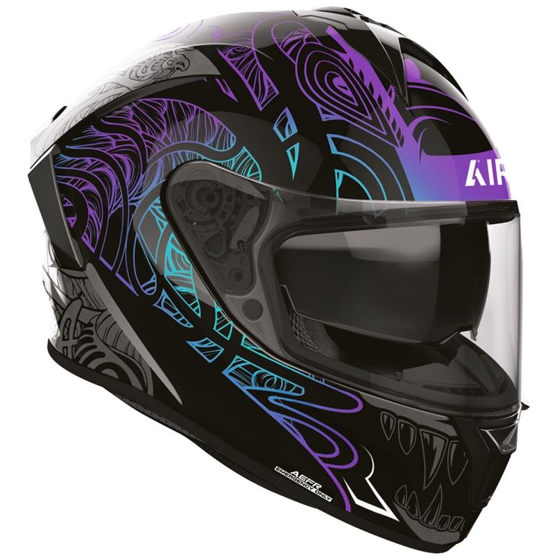Κράνος μοτοσικλέτας Airoh Spark 2 Silk full-face μαύρο-μωβ