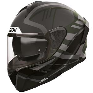 Κράνος μοτοσικλέτας Airoh Spark 2 Luma full-face σε ματ πράσινο χρώμα